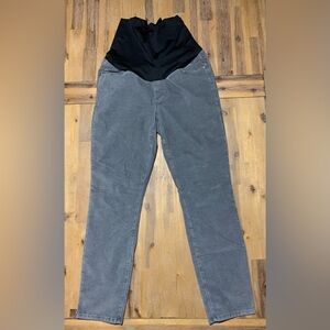 LOFT - Maternity Pants - Size 10M - velvety corduroy-like grey pants - NWOT